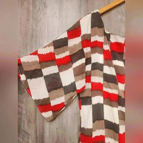 Alice + Olivia Geometric print Silk Blend Mini Dress Size XS Women's - Picture 4 of 7